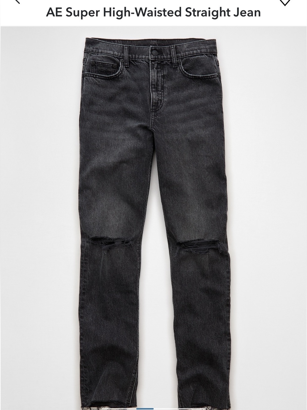 American Eagle Super High Waist Straight Jean